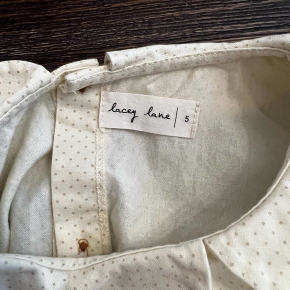 Lacey Lane Peter Pan Collar Button Back Blouse size 5 - Picture 5 of 6